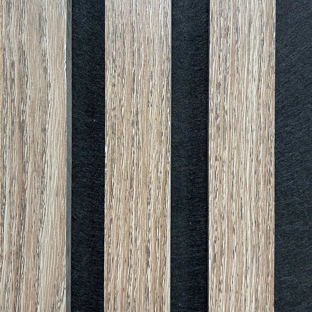 Dark Oak Acoustic Timber Slat Wall Panel - 2400mm x 600mm AWS