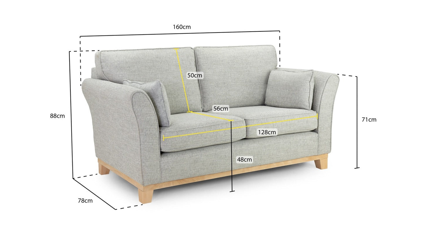 Delta Sofa (2 Seater) Grey Home Store Living