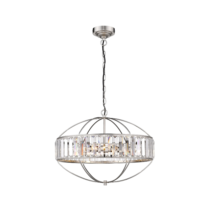 Ferrero Pendant Luminaire In Satin Nickel Home Store Living