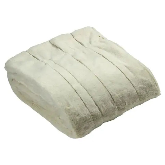 Empress Cream Faux Fur Throw Home Store Living