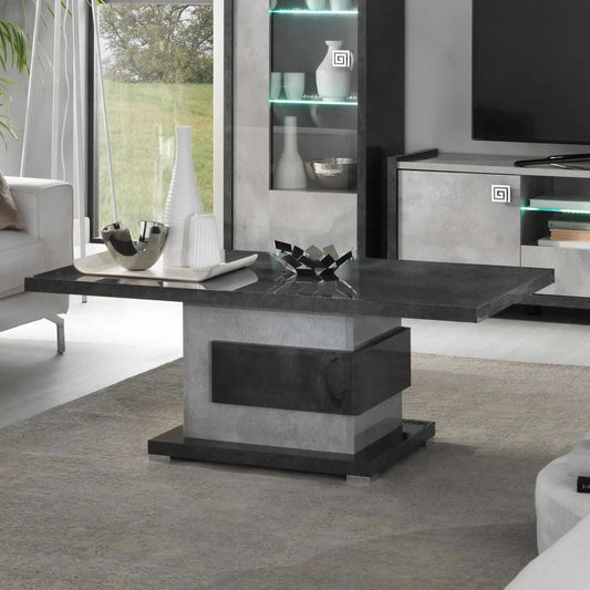 Trillo Grey High Gloss Coffee Table Home Store Living