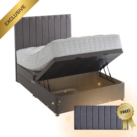 Vermont Ottoman Bed Set with 24" Headboard