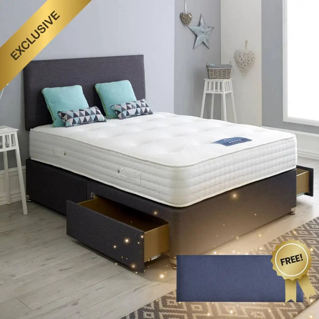 True Seasons Bamboo 1500 Bed Set with FREE 24" York Headboard