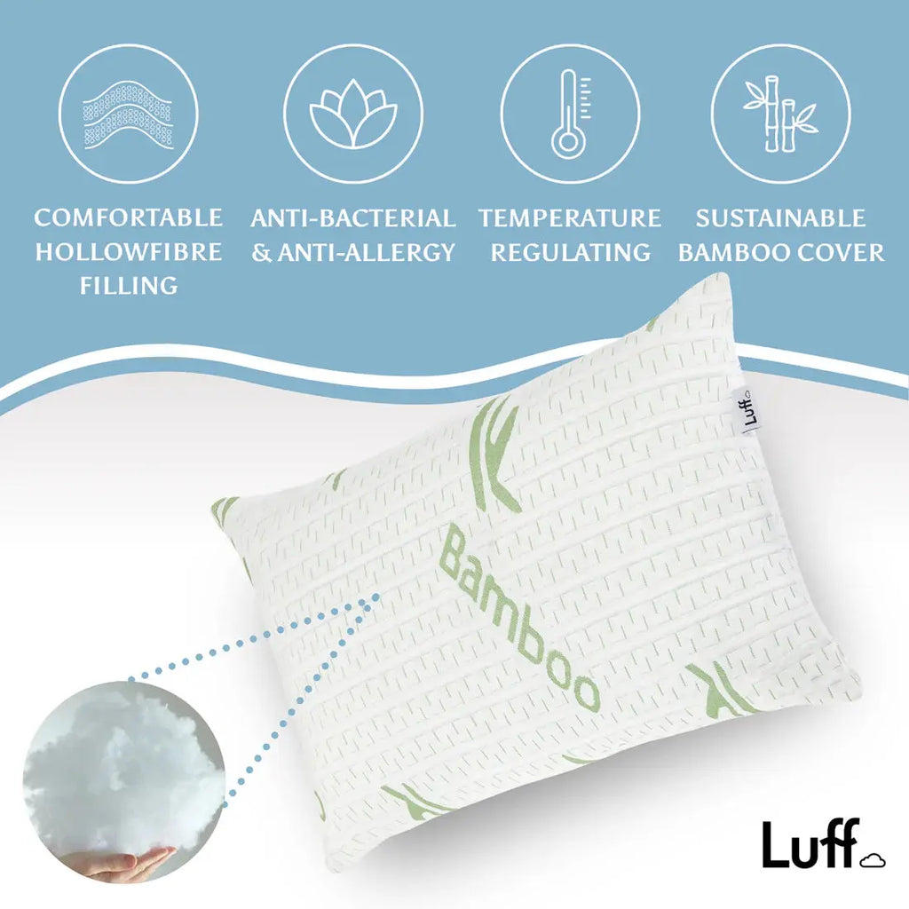 Bamboo Forest Hypoallergenic Hollowfibre Pillow Luff