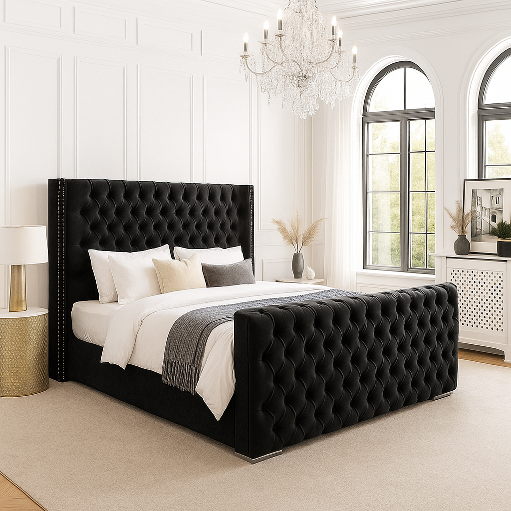 Francis Upholstered Bed Frame Home Store Living