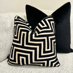 Paul Moneypenny Amazing Black & White Maze Cushion malini