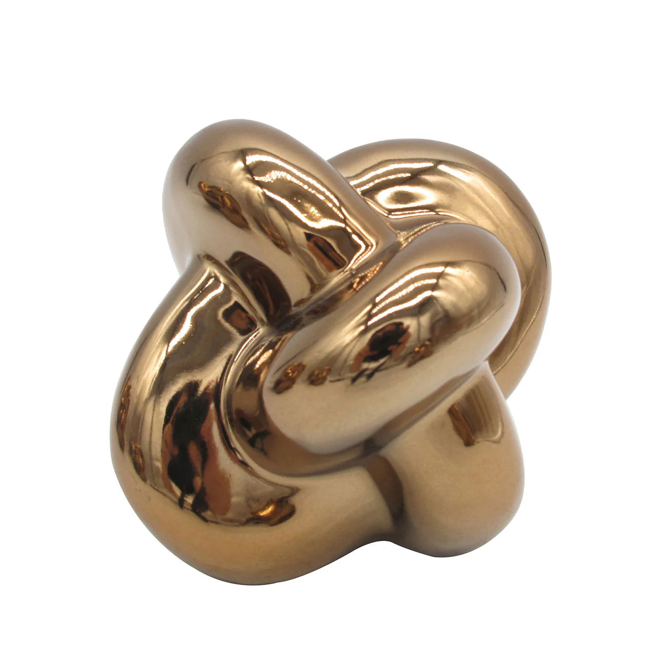 Bronze Ceramic Knot Sculpture