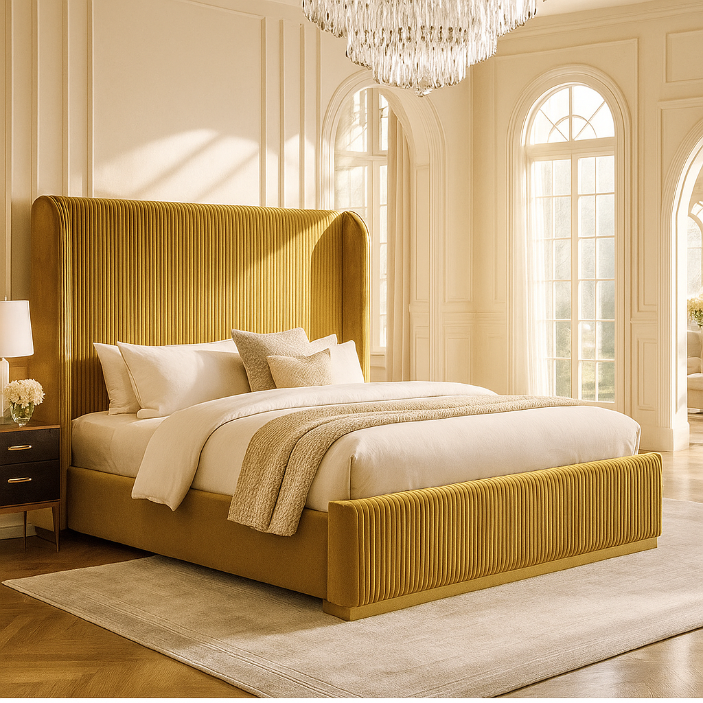 Gold 24 Upholstered Bed Frame Home Store Living