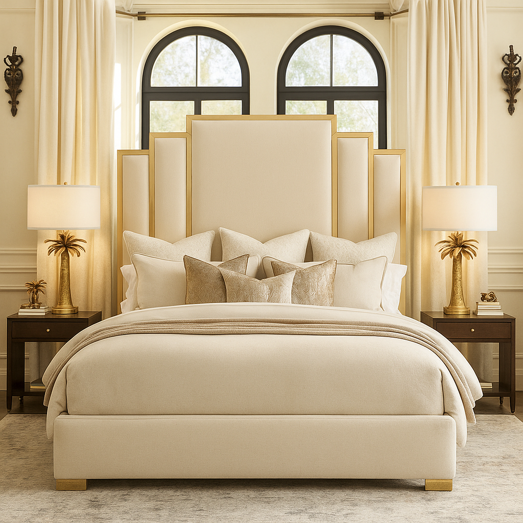 Harlen Upholstered Bed Frame Home Store Living