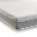 Gray and white mattress on a white background