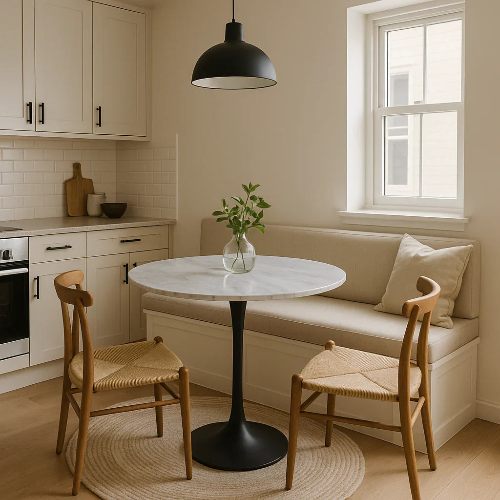 Bentayga 0.9m Ceramic Round Dining Table AWS