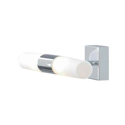 Lindsey 2 Light Chrome and Opal Bathroom Light Home Store Living