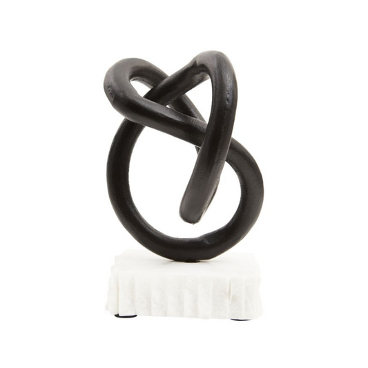 Mirano Black Knot Sculpture Home Store Living