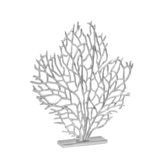 Prota Nickel Tree Sculpture Home Store Living