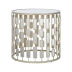 Raina Round Mirror Side Table Home Store Living