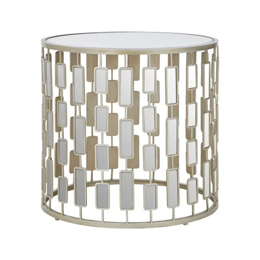 Raina Round Mirror Side Table Home Store Living