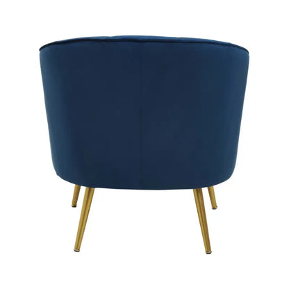 Yarnham Midnight Blue Velvet Chair Home Store Living