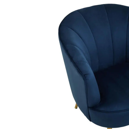 Yarnham Midnight Blue Velvet Chair Home Store Living