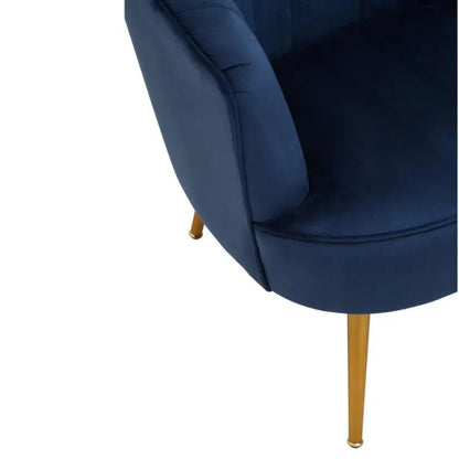 Yarnham Midnight Blue Velvet Chair Home Store Living