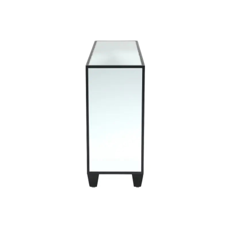 Celine Black Mirrored 4 Door Sideboard Home Store Living