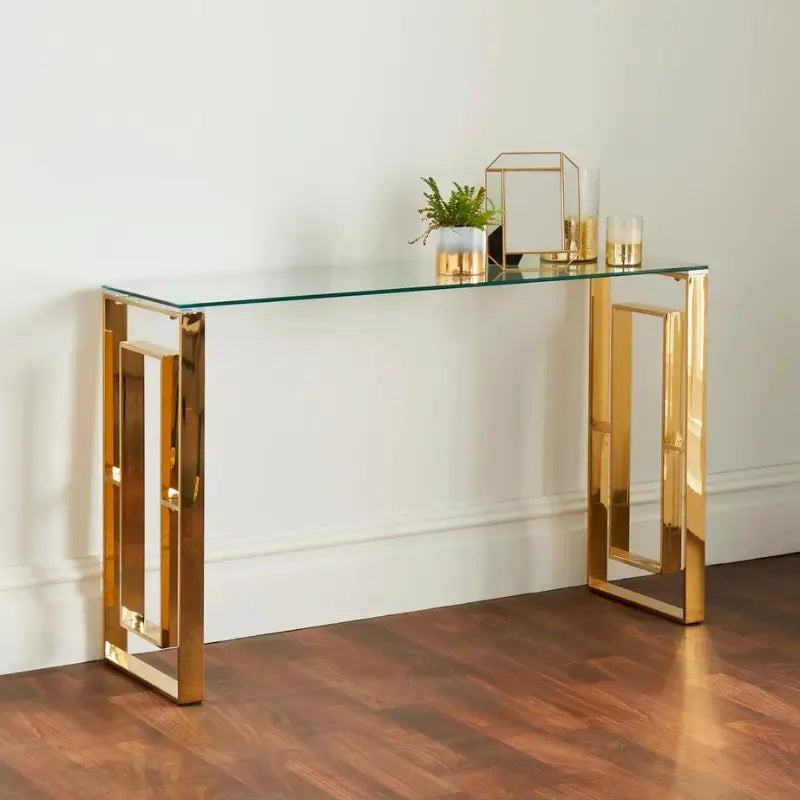 Milan gold console table Home Store Living