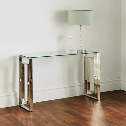 Milan silver console table Home Store Living