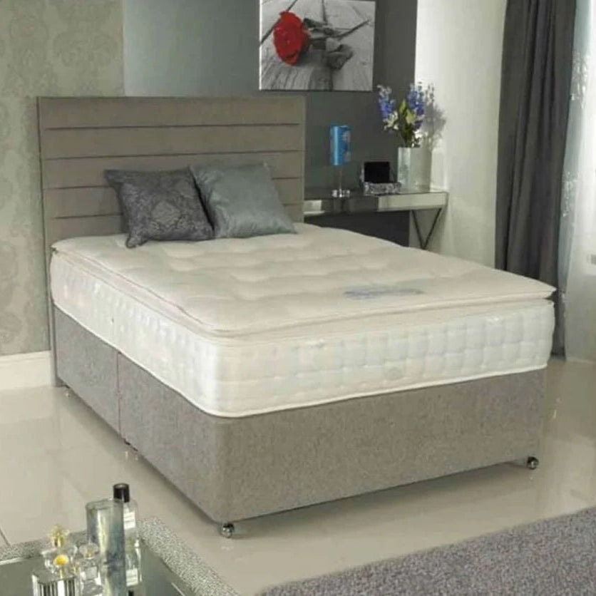 Pillowtop 1000 Pocket Sprung Divan Bed Set Home Store Living