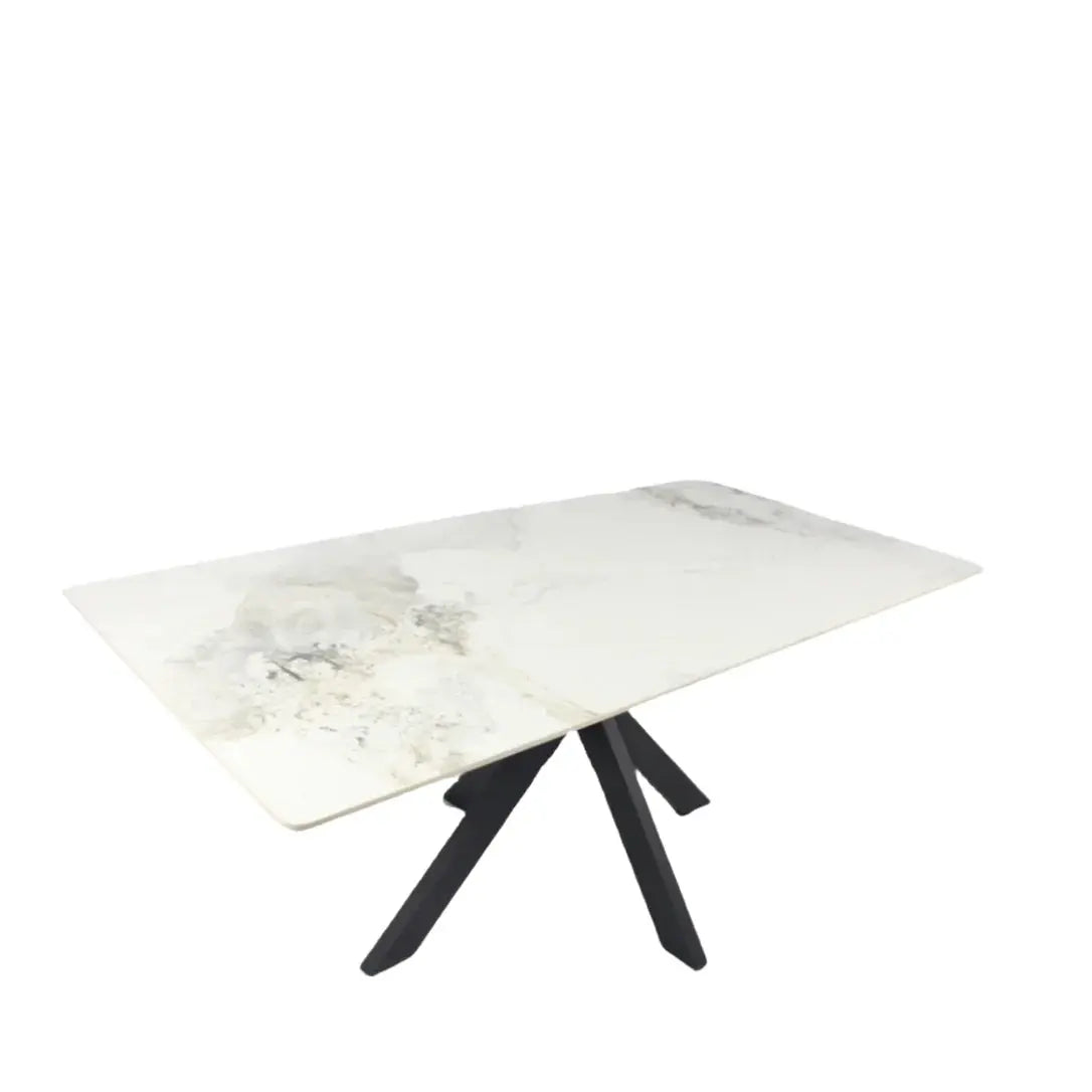 Marissa 1.8m Marble Dining Table with 4 Bentley Chairs Home Store Living