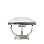 Chelsea Marble Dining Table with Chrome Legs AWS