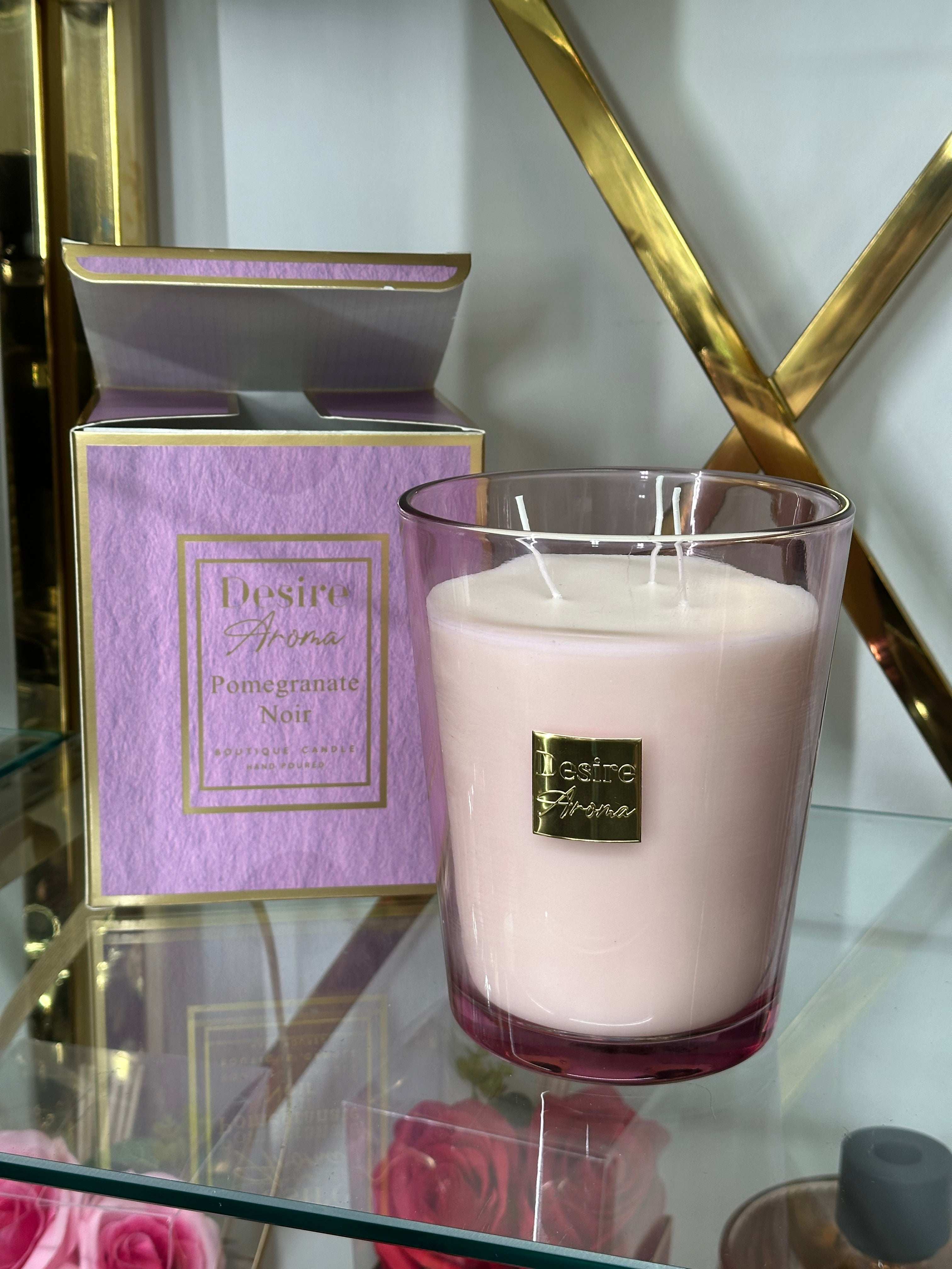 900g Pomegranate Noir Scented Candle Lesser & Pavey Ltd