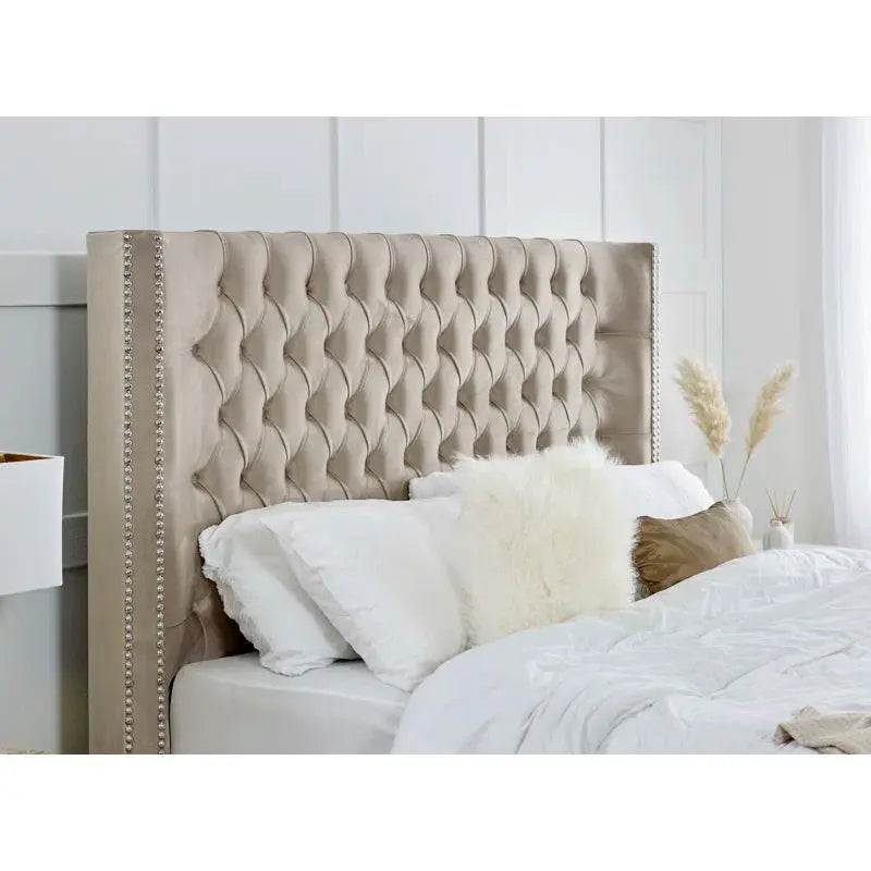 Ambassador Velvet Wing Bed Home Store Living