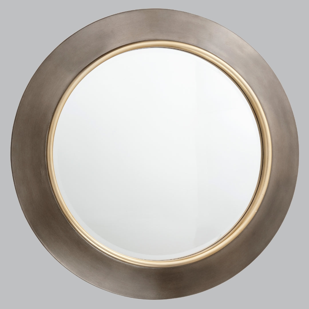 Kane Brass & Gunmetal Wall Mirror Home Store Living