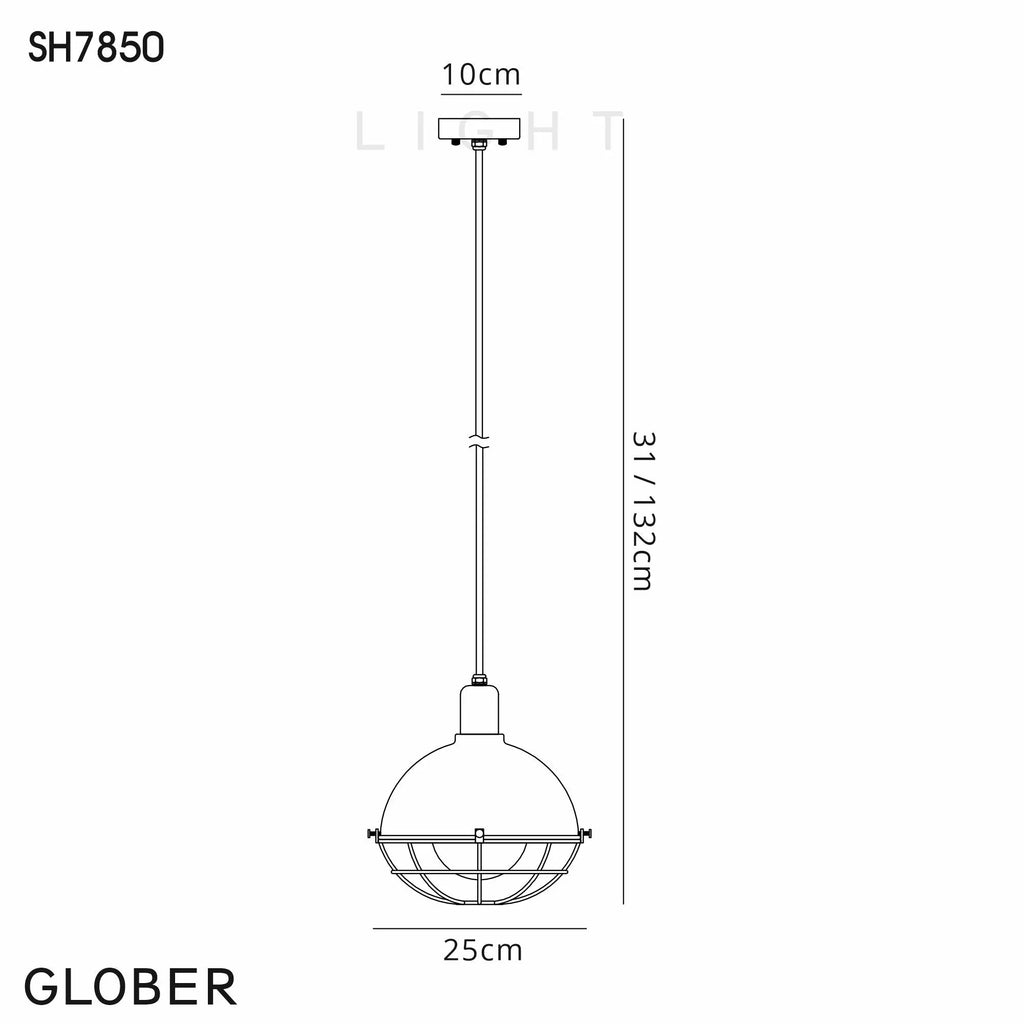 Gala Pendant, 1 Light E27, IP65, Matt Black/Grey, 2yrs Warranty Home Store Living