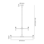 Brantley 2-Tier Crystal Ceiling Light Home Store Living