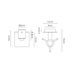 Bonni Single Switched Wall Lamp, 1 Light, E27 Home Store Living