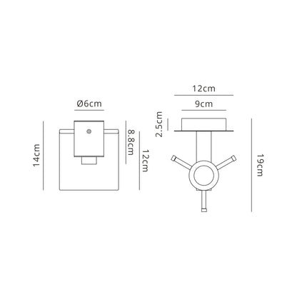 Bonni Single Switched Wall Lamp, 1 Light, E27 Home Store Living