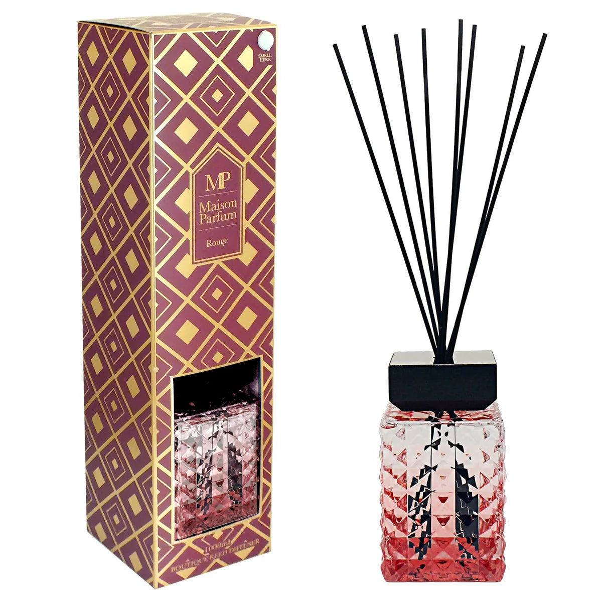 Rouge 1000ml Diamond Cut Ombre Reed Diffuser Lesser & Pavey Ltd