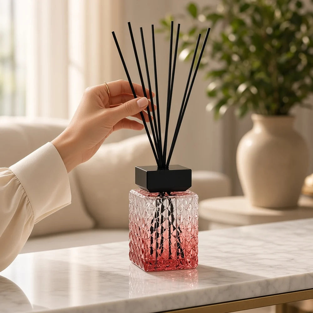 Rouge 500ml Diamond Cut Reed Diffuser Lesser & Pavey Ltd
