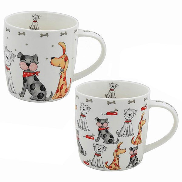 faithful friends Dog Mug Lesser & Pavey Ltd