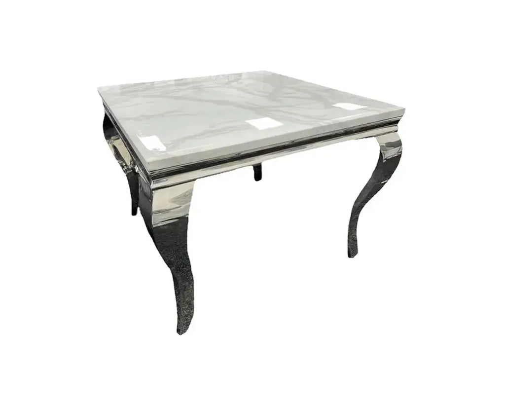 Louis Italian Marble Dining Table w/ Chrome Legs AWS