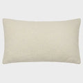 Large Malham Ivory Fleece Rectangular Linen Cushion - Home Store Living