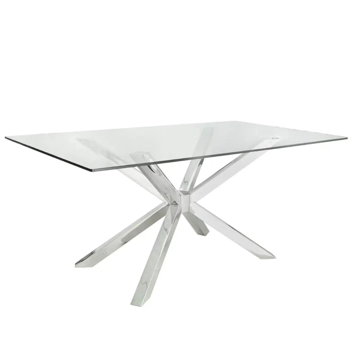 Nibiru 160cm Silver Rectangular Dining Table