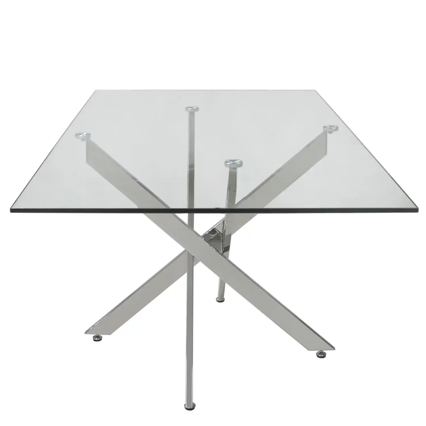 Nibiru 160cm Silver Rectangular Dining Table