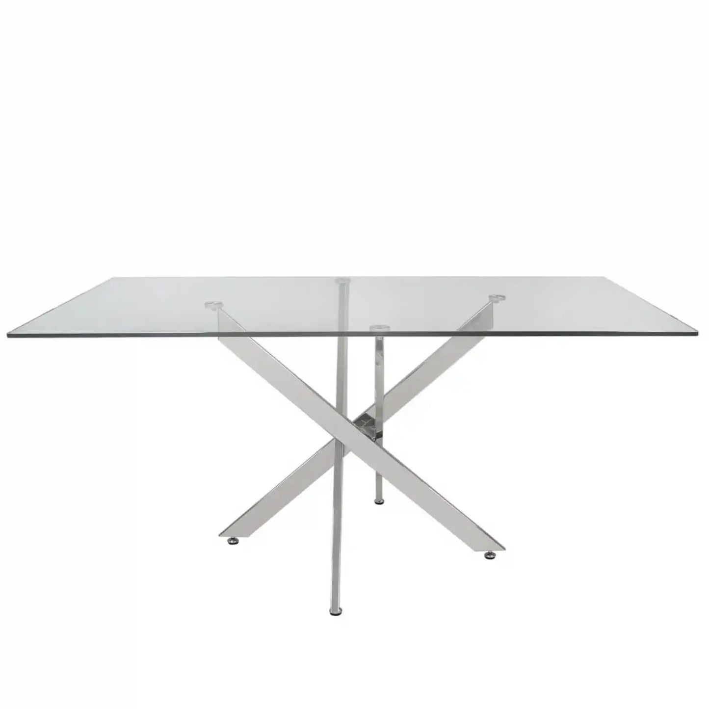 Nibiru 160cm Silver Rectangular Dining Table