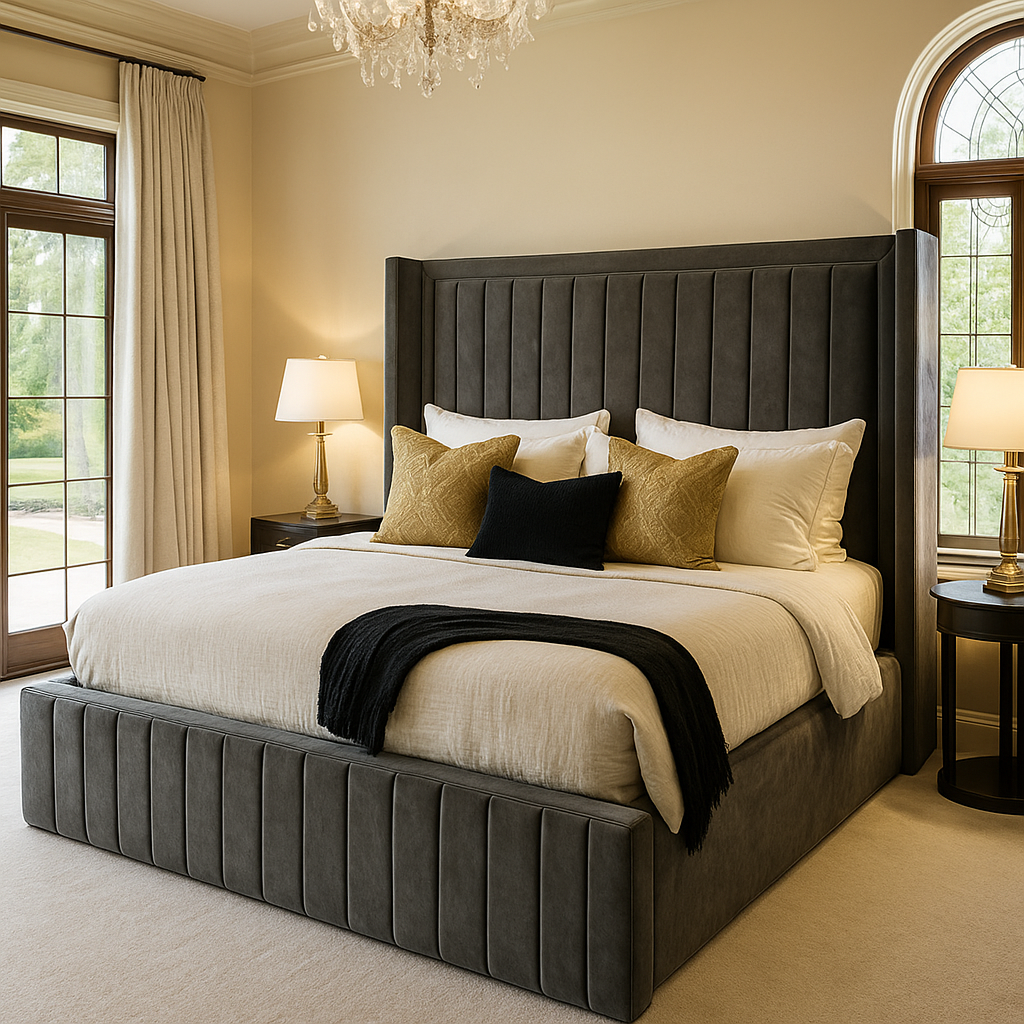 Merry Upholstered Bed Frame Home Store Living