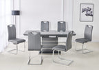 Milan Grey 1.4m-1.8m Extending Dining Set w/ 6 Mabel Dining Chairs Home Store Living