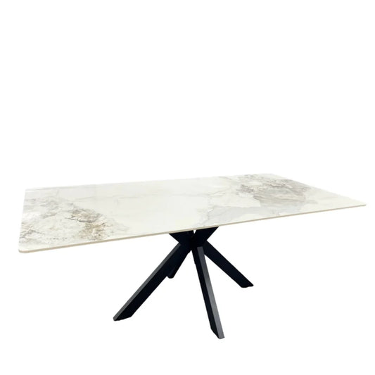 Marissa 1.8m Marble Dining Table Home Store Living