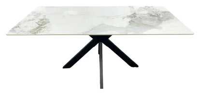 Marissa 1.8m Marble Dining Table with 4 Bentley Chairs Home Store Living