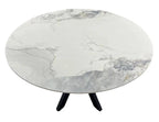 Milan 1.1m / 1.3m Round Chanel Ceramic Dining Table AWS