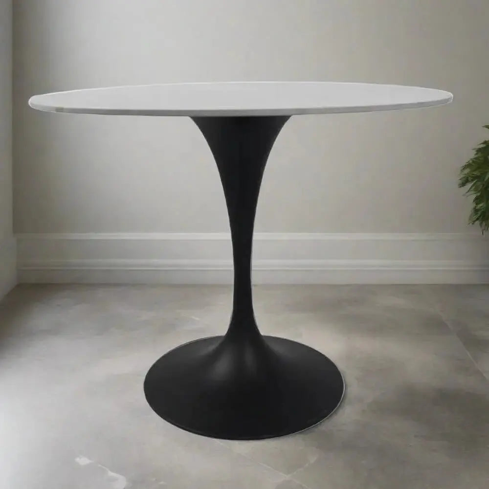 BK Bentley 0.9m Round Dining Table Black (KD) AWS